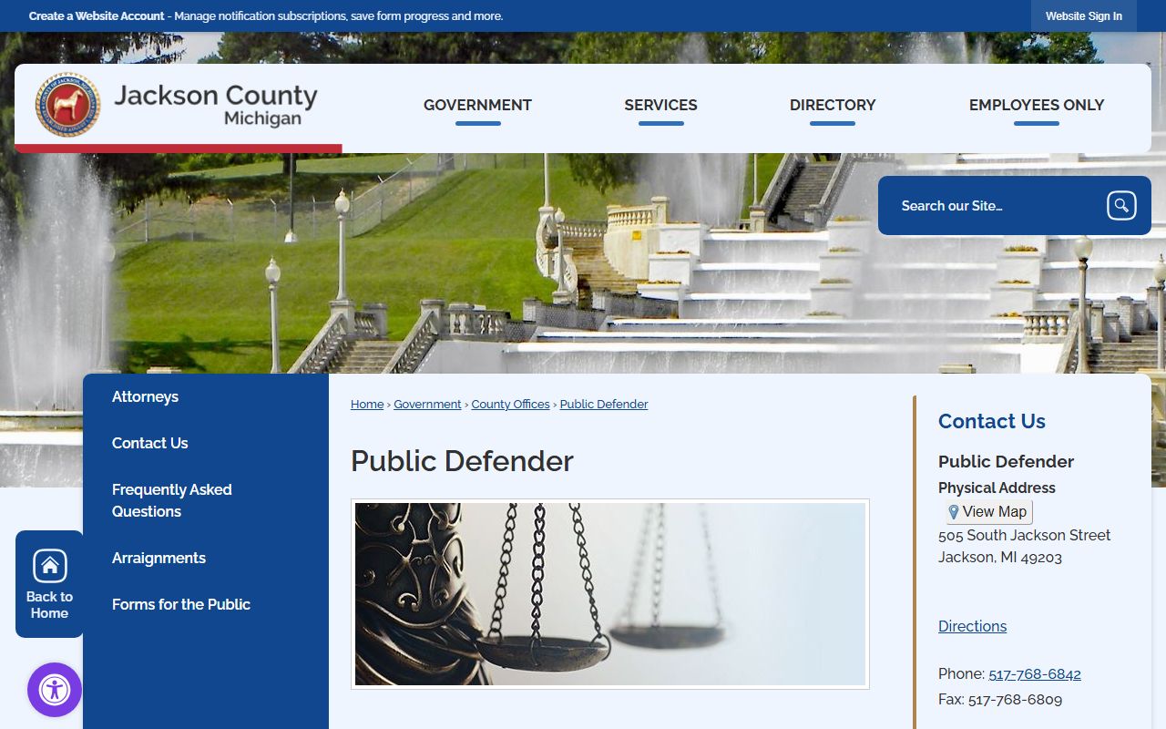 Jackson County arrest records and Public Defender charges