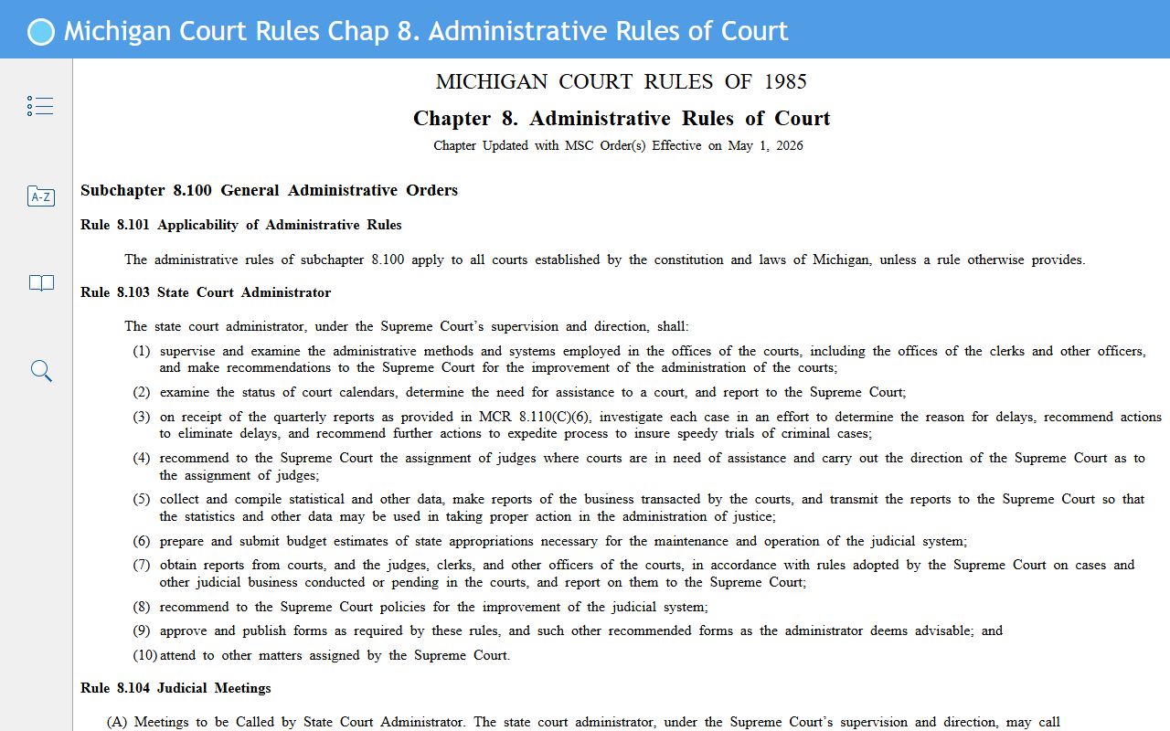 Rules governing Jackson County court records access and management